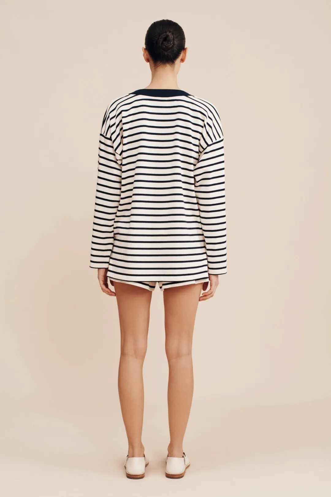 Cheap ARCHIE LONG SLEEVE TOP - NAVY STRIPE Coordinating Sets|Tops