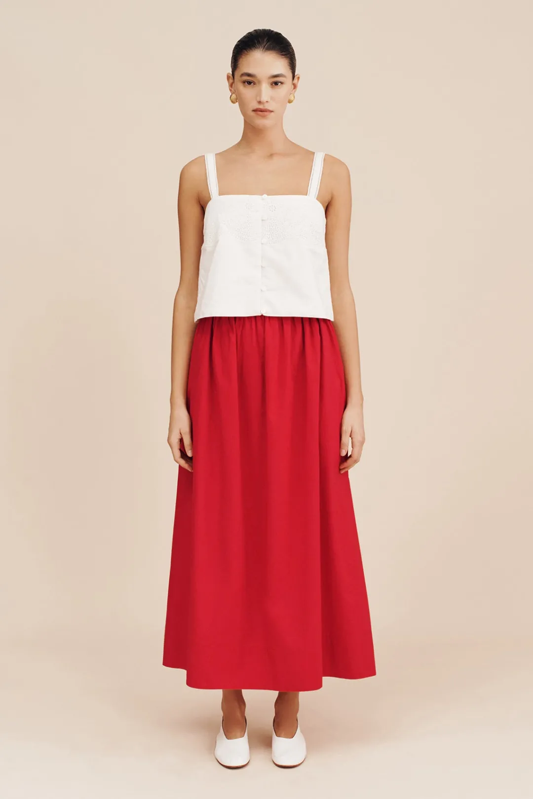 Clearance BERYL CAMI - VINTAGE WHITE Tops