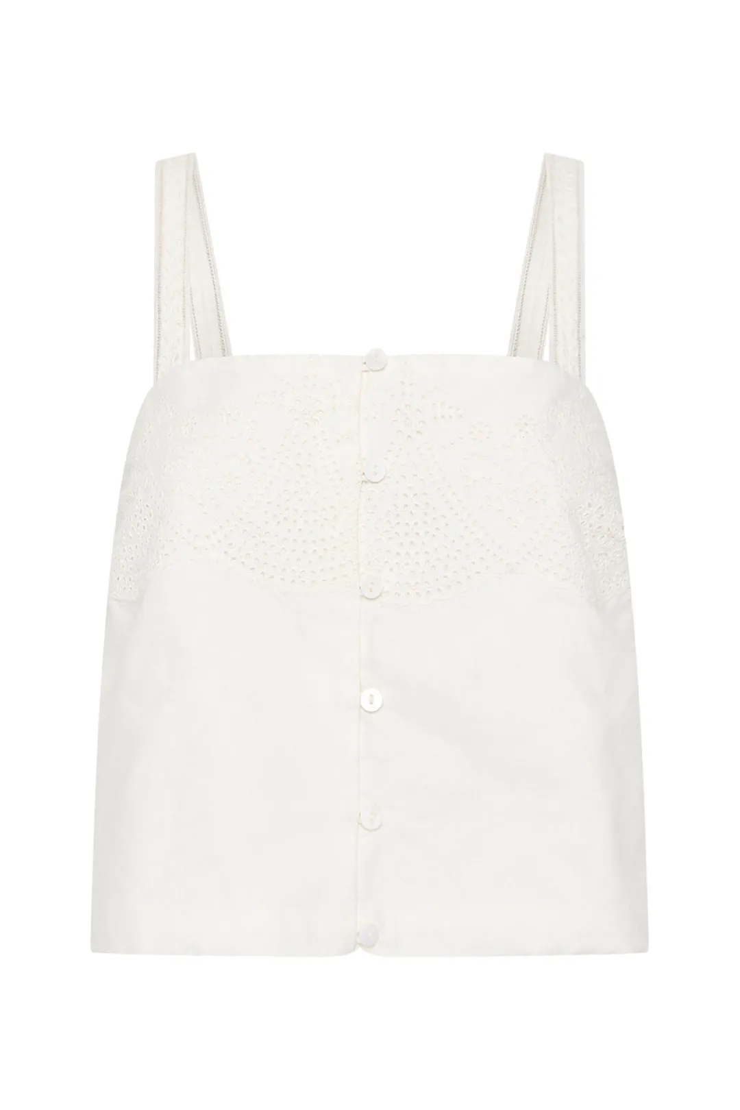 Clearance BERYL CAMI - VINTAGE WHITE Tops