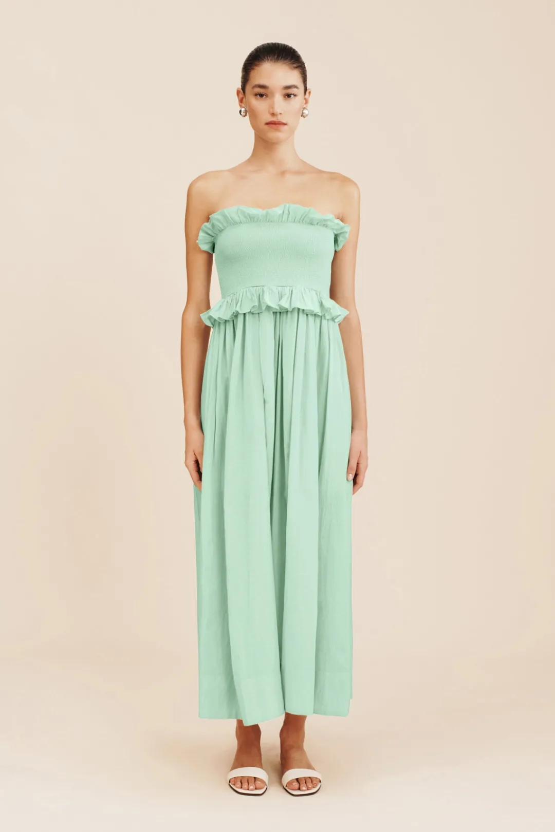 Store COBY STRAPLESS DRESS - COOL MINT Occasional Dresses|Maxi Dresses