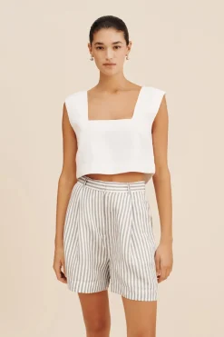 Cheap LORENZO SHORT - SEAGRASS STRIPE Shorts