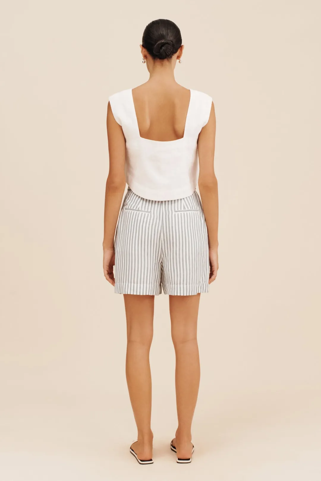 Cheap LORENZO SHORT - SEAGRASS STRIPE Shorts