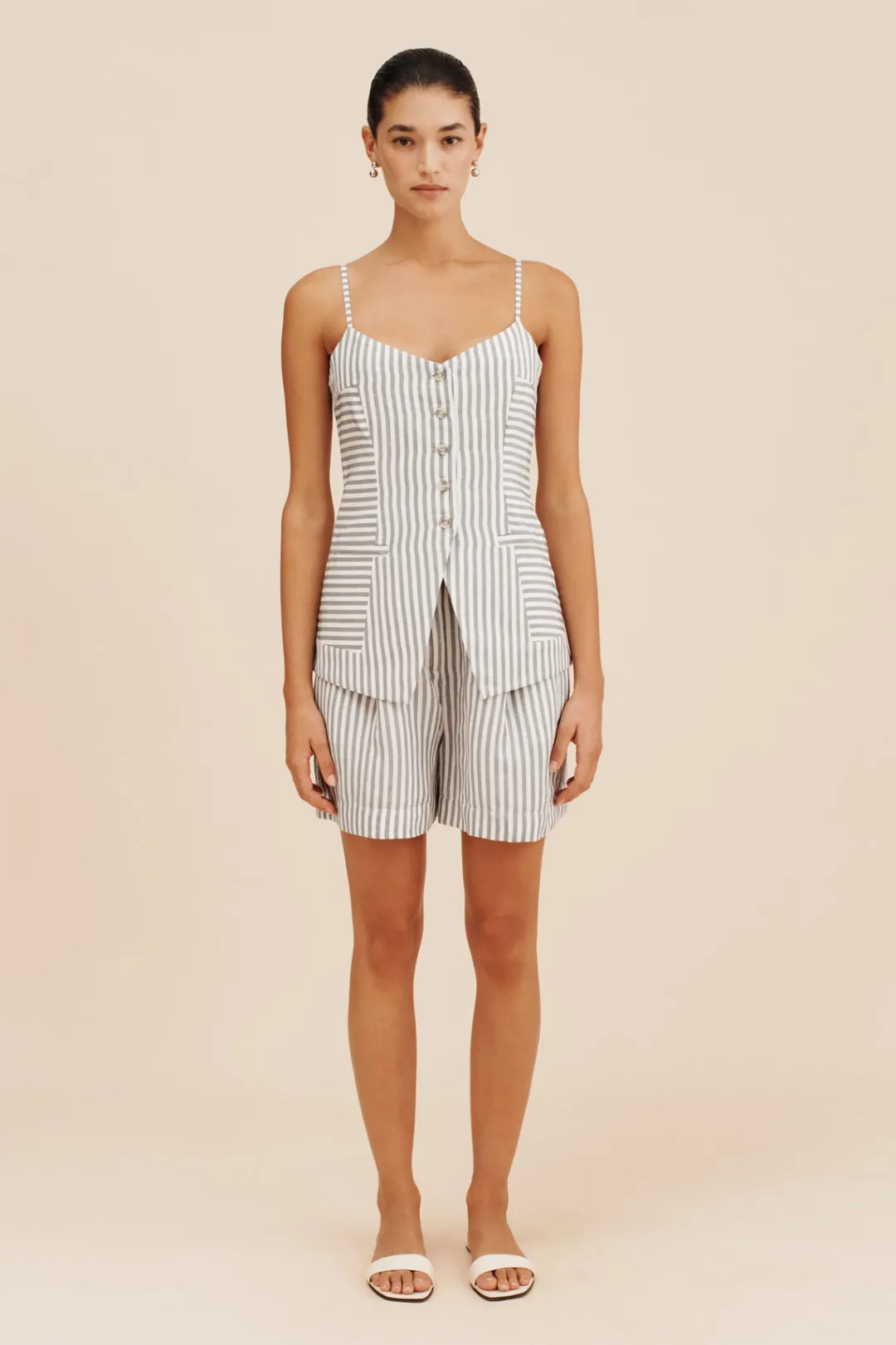 Cheap LORENZO SHORT - SEAGRASS STRIPE Shorts