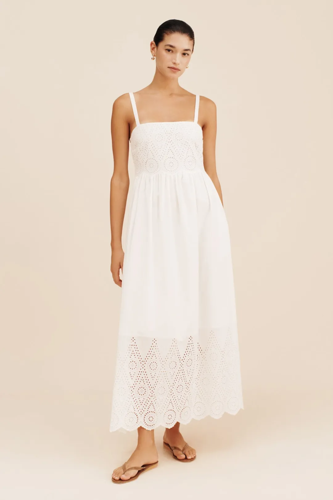 Store LOUISA DRESS - VINTAGE WHITE Maxi Dresses|Dresses