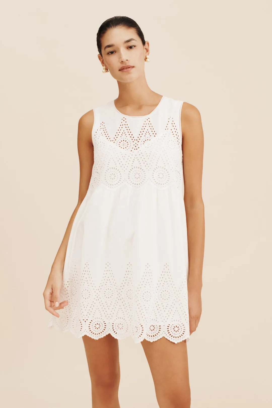 Sale LOUISA MINI DRESS - VINTAGE WHITE Mini Dresses|Dresses