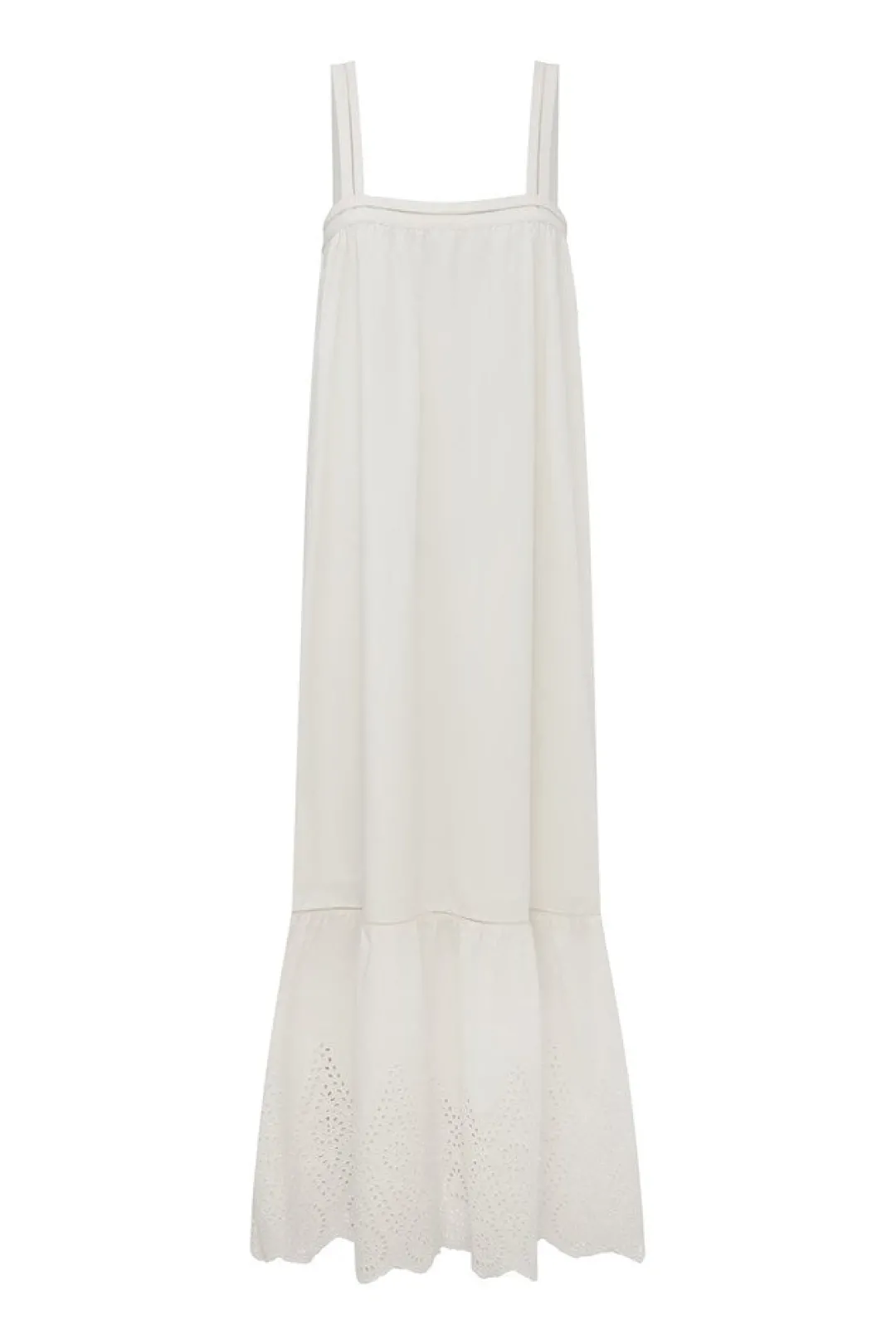 Store LOUISA TIE DRESS - VINTAGE WHITE Maxi Dresses|Dresses