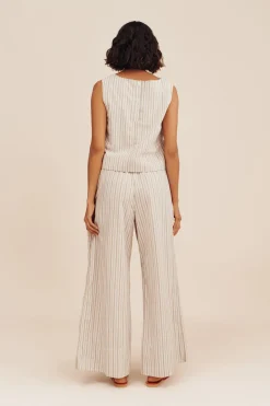Cheap MABEL TOP - BEIGE STRIPE Coordinating Sets|Tops