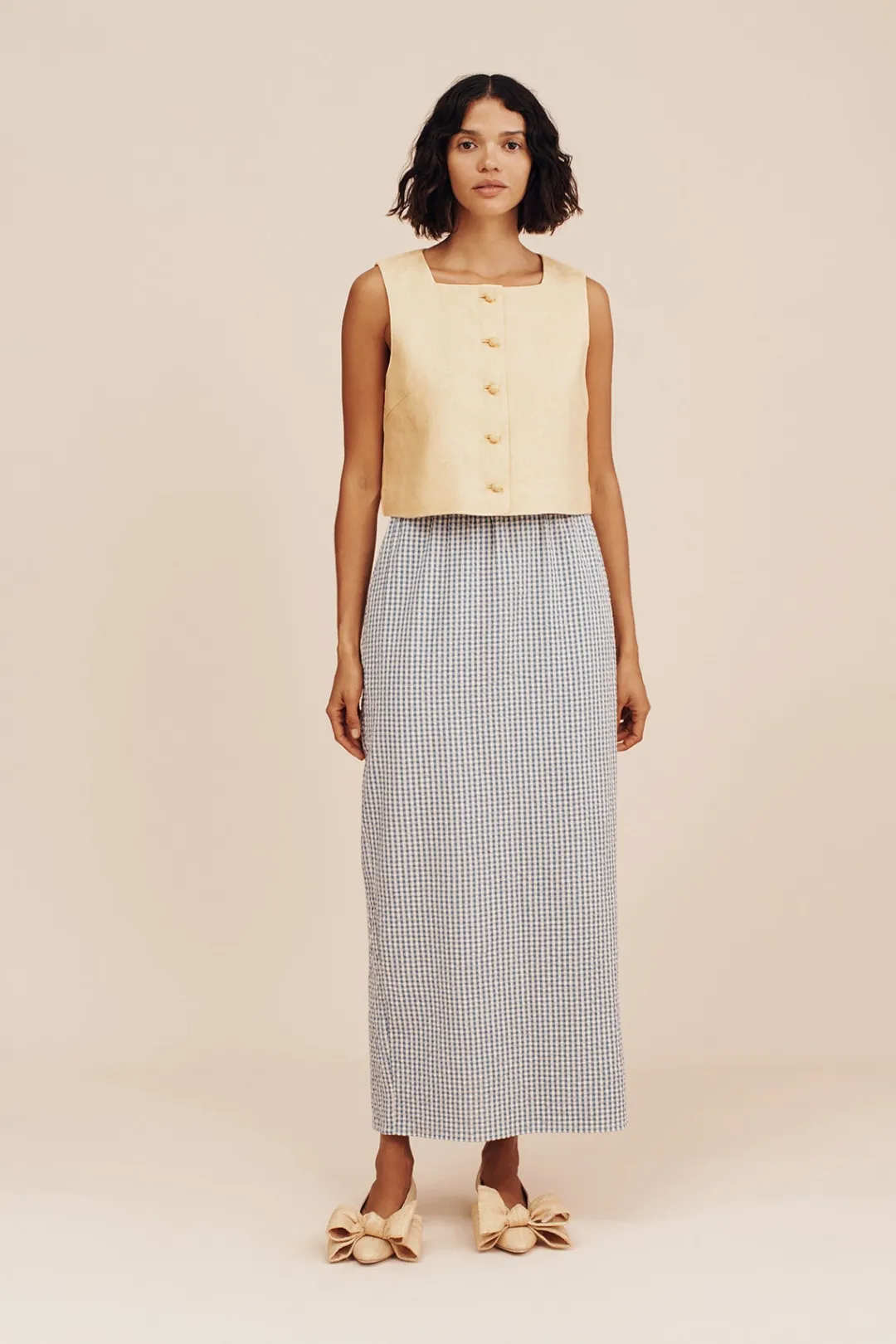 Sale MIRA SKIRT - BLUE GINGHAM Coordinating Sets|Skirts