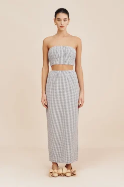 Sale MIRA SKIRT - BLUE GINGHAM Coordinating Sets|Skirts