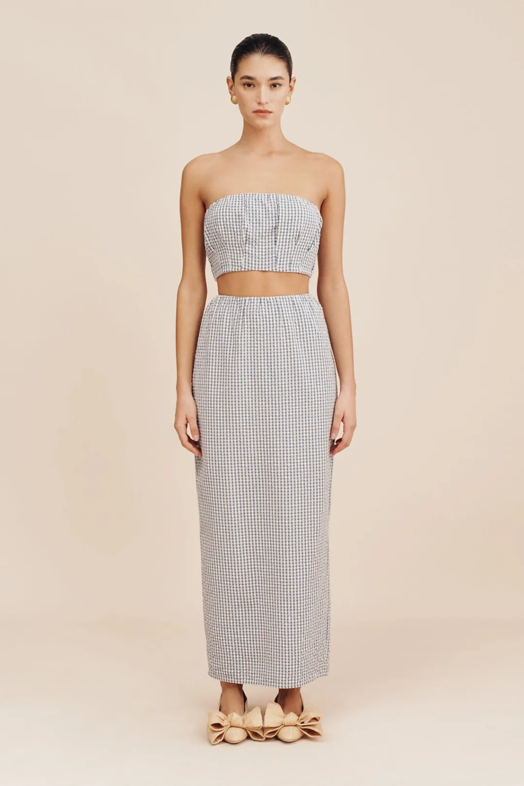 Sale MIRA SKIRT - BLUE GINGHAM Coordinating Sets|Skirts