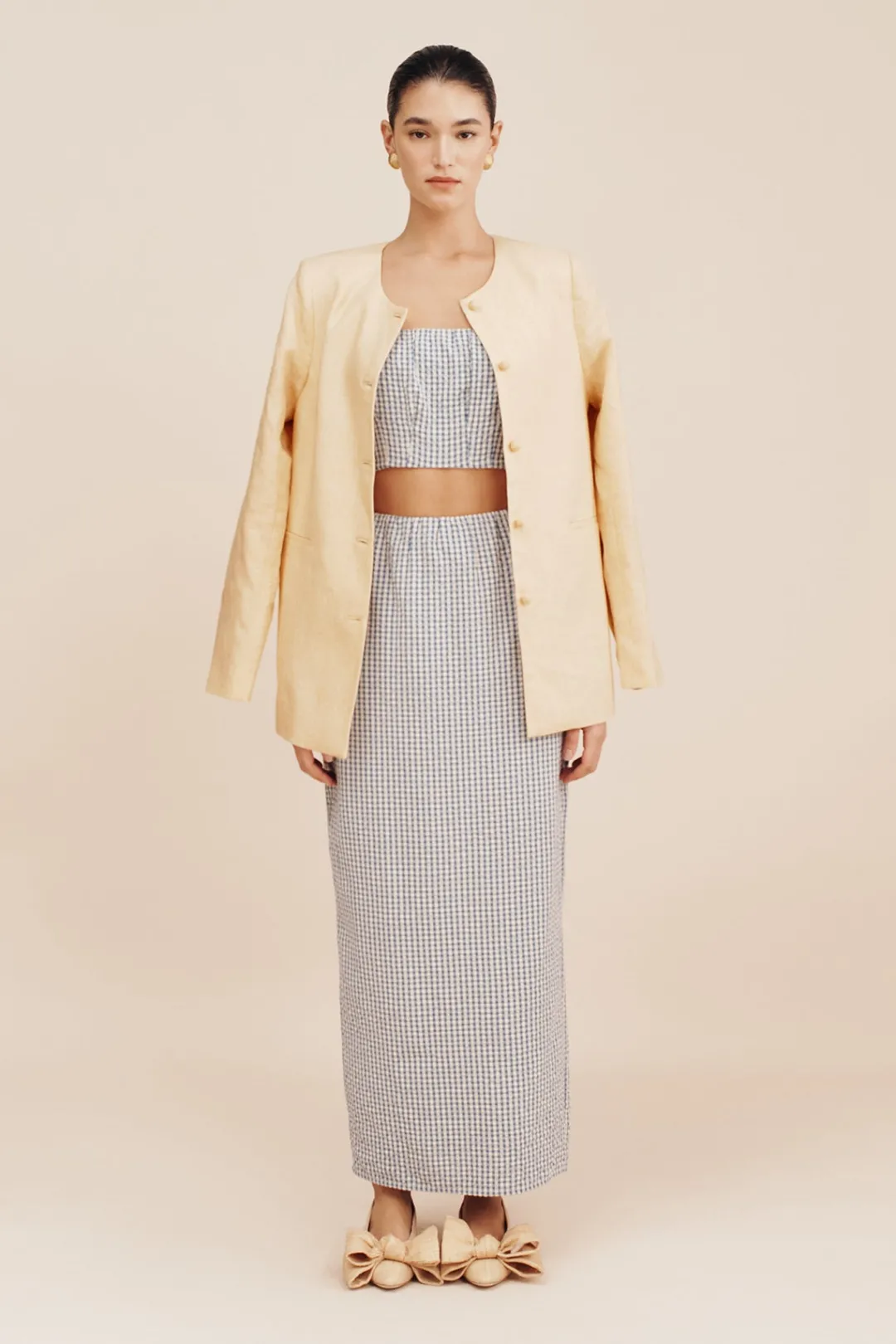 Sale MIRA SKIRT - BLUE GINGHAM Coordinating Sets|Skirts