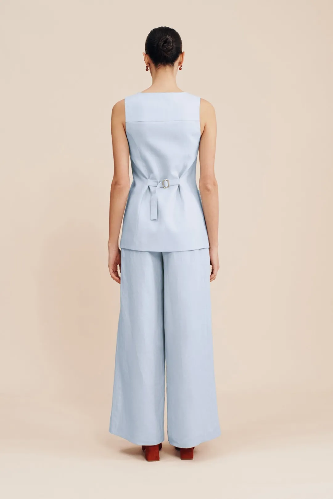 Shop PARKER TROUSER - SILVER BLUE Trousers
