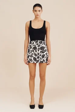 Best ROMEO MINI SKIRT - NOIR BLOOM Coordinating Sets|Skirts