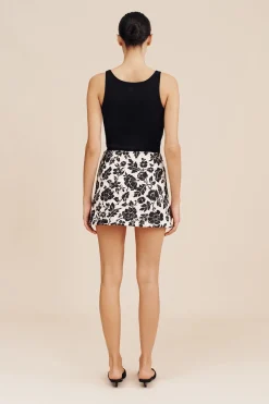 Best ROMEO MINI SKIRT - NOIR BLOOM Coordinating Sets|Skirts