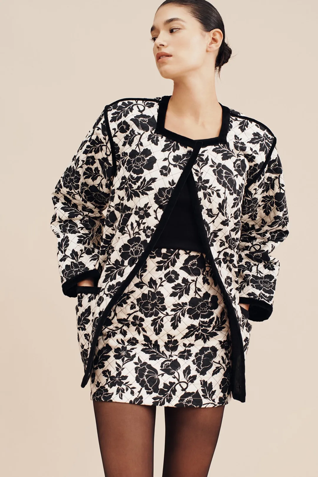 Best ROMEO MINI SKIRT - NOIR BLOOM Coordinating Sets|Skirts