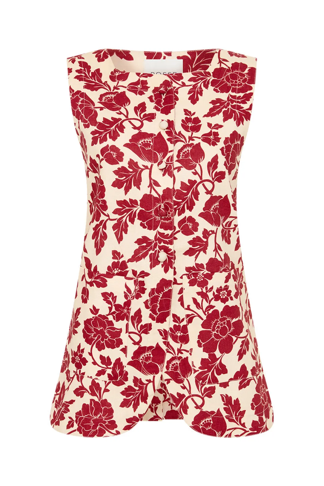 Cheap ROMEO VEST - SCARLET BLOOM Tops|Coordinating Sets