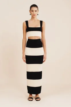 Store THEO CROP TOP - BLACK STRIPE Coordinating Sets|Tops