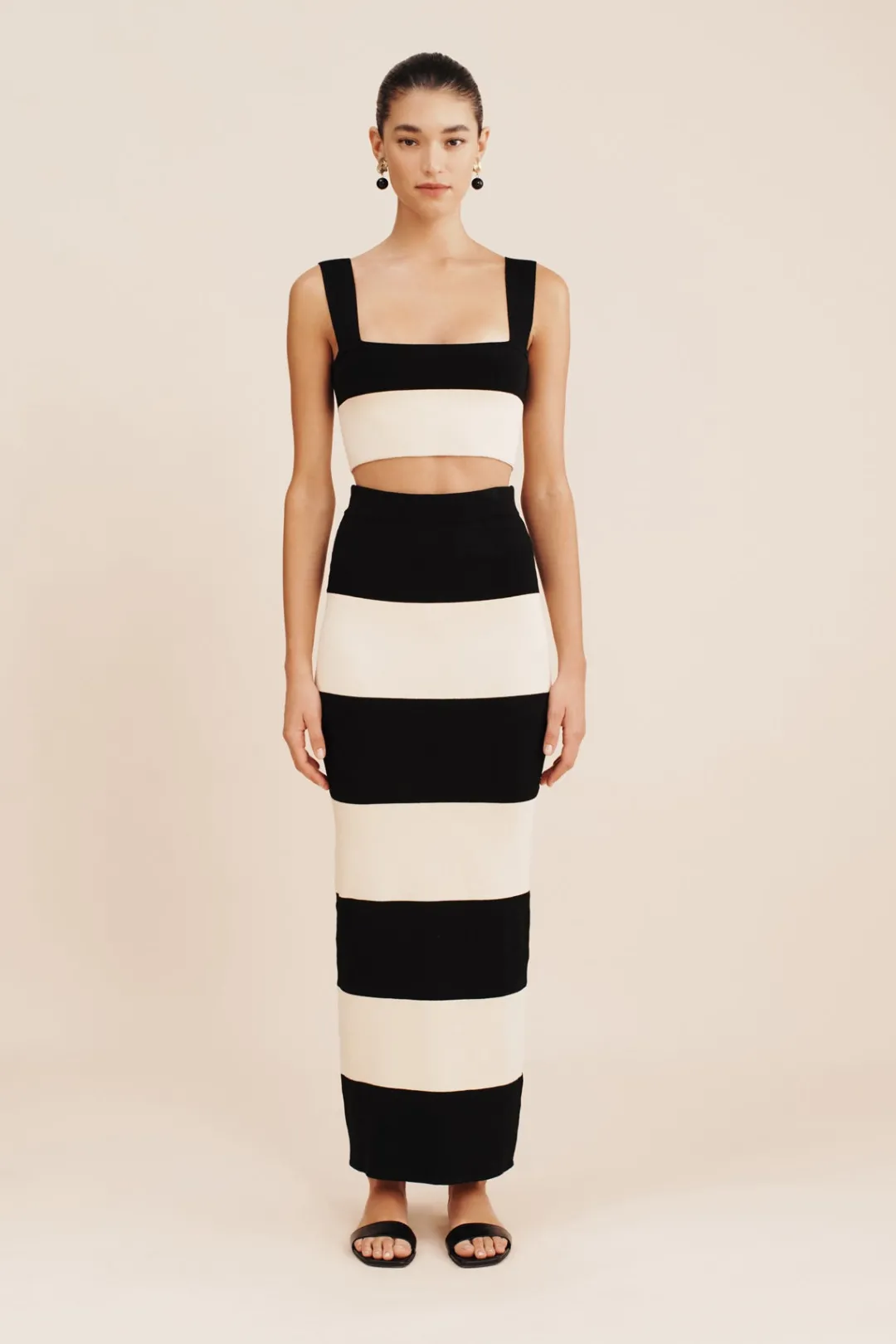 Discount THEO SKIRT - BLACK STRIPE Coordinating Sets|Skirts