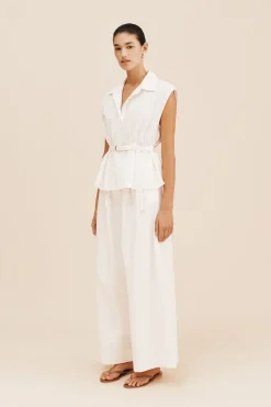 Shop WESLEY TROUSER - VINTAGE WHITE Trousers