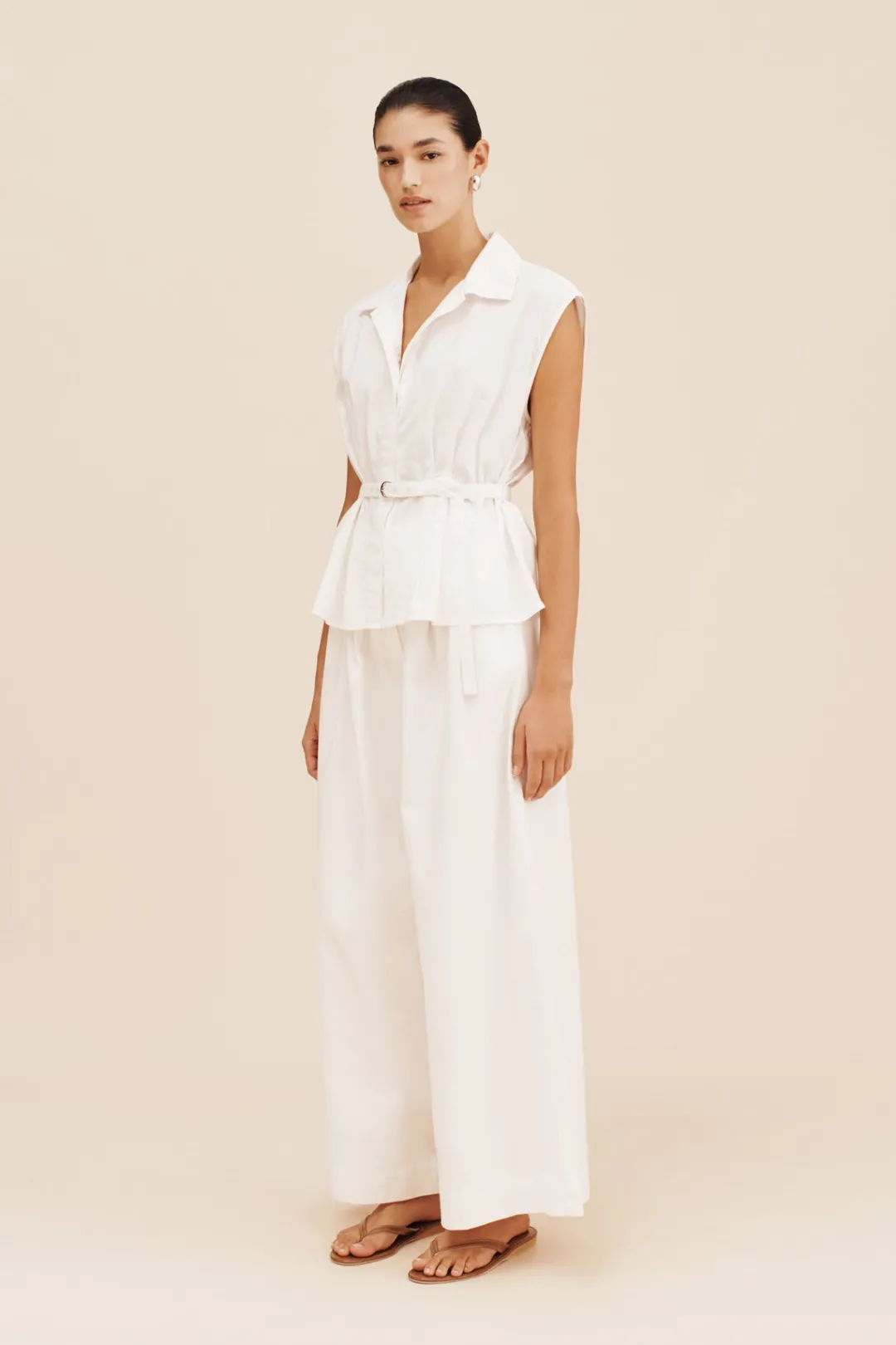 Shop WESLEY TROUSER - VINTAGE WHITE Trousers